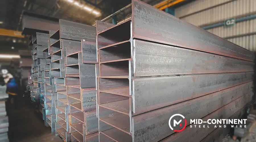 wide flange beam in building frames