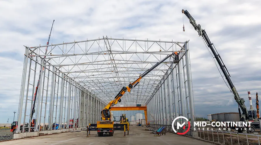 steel beams for construction