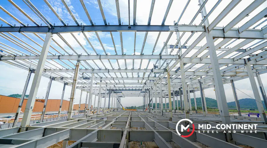 steel beam for the construction industry